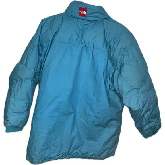 North Face Vintage 80s Down Feather Jacket Puffer Men’s Blue L - Picture 2 of 14
